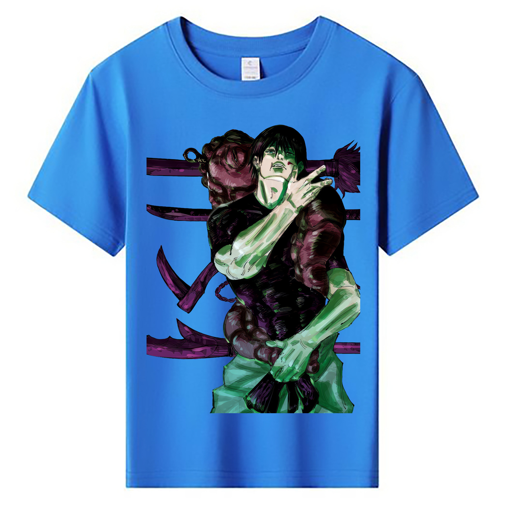 （画像用） 呪術廻戦 Jujutsu Kaisen 綿100％キッズTシャツ（フロントプリント）